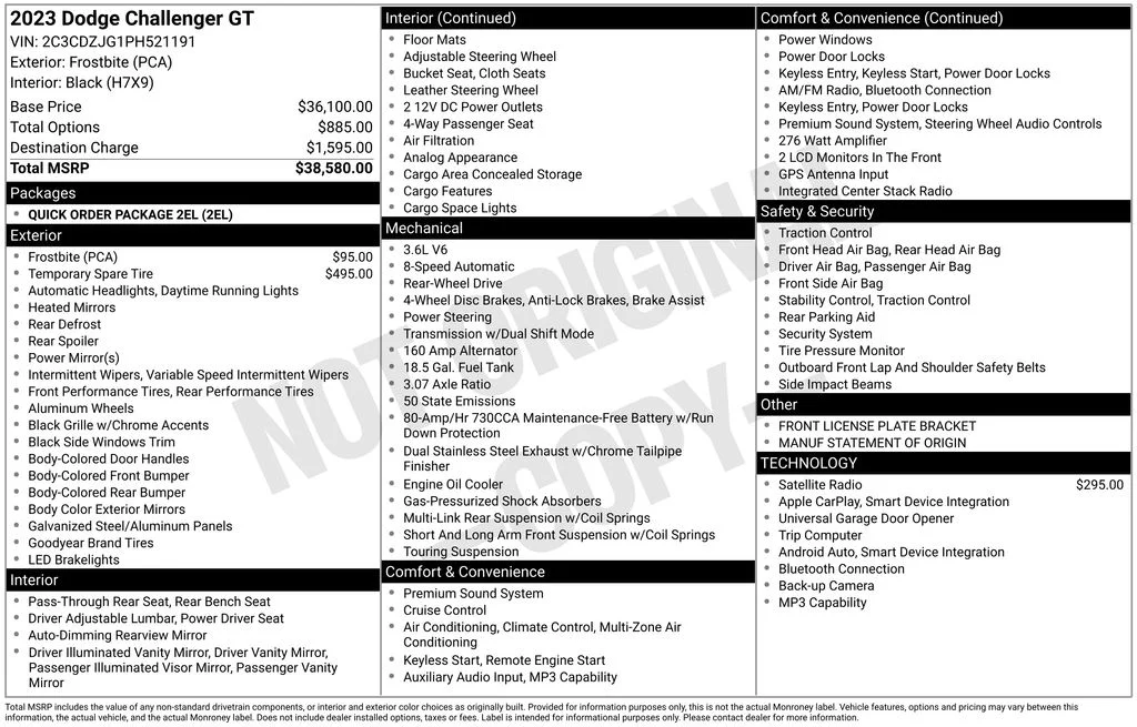 Certified Used 2023 Blue Dodge GT image 5