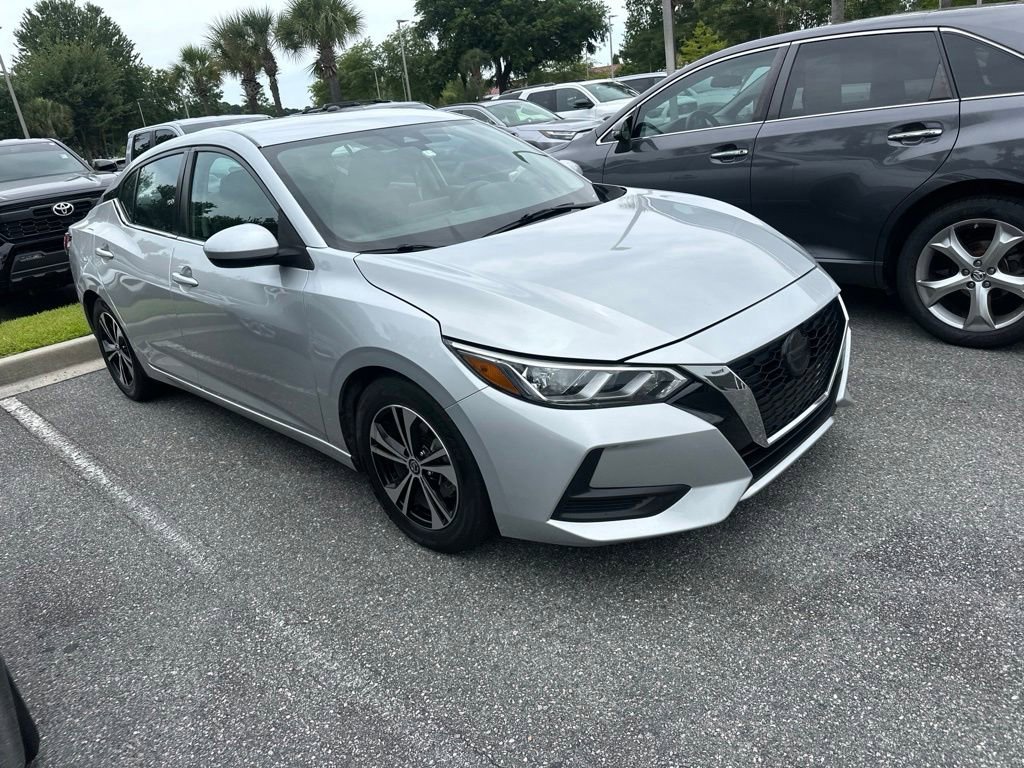 Used 2021 Silver Nissan SV image 1