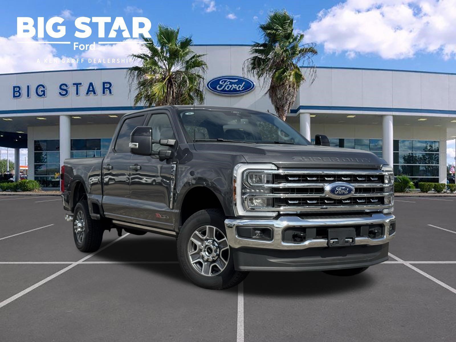 New 2026 Carbonized Gray Metallic Ford LARIAT image 1