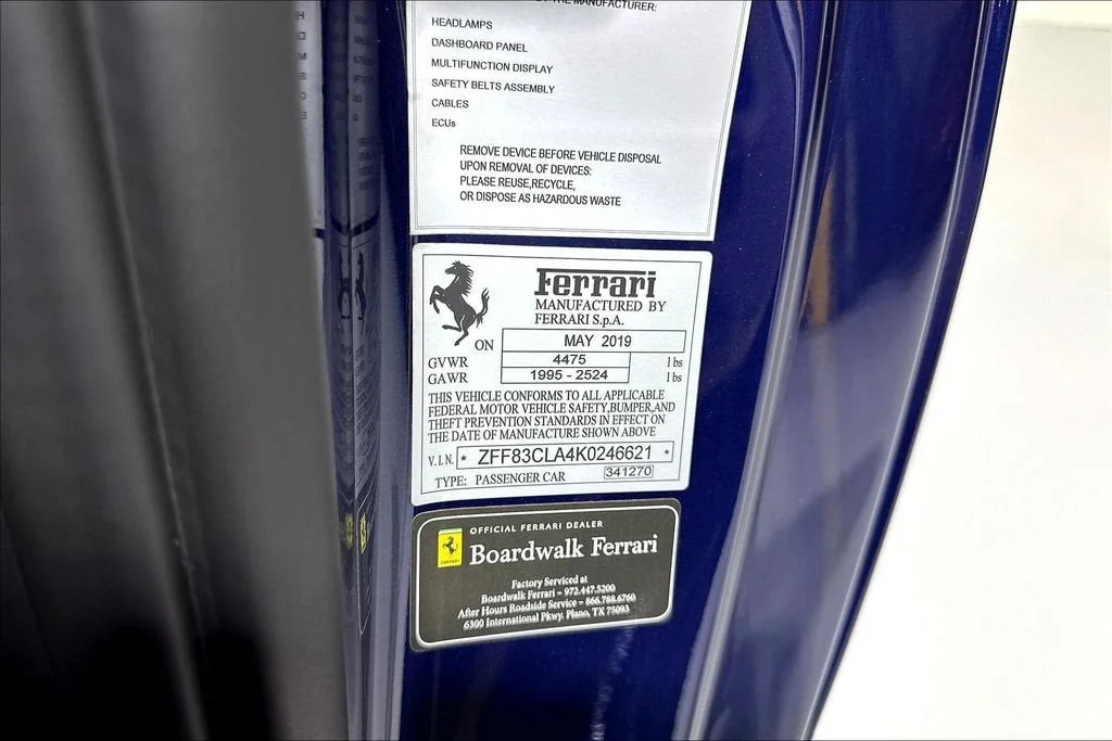 Certified Used 2019 Blu Tour De France Ferrari  image 17