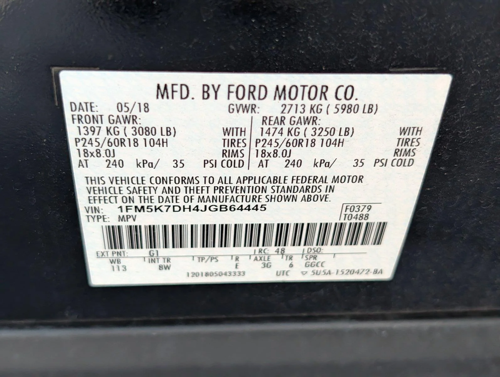 Used 2018 Shadow Black Ford XLT image 36