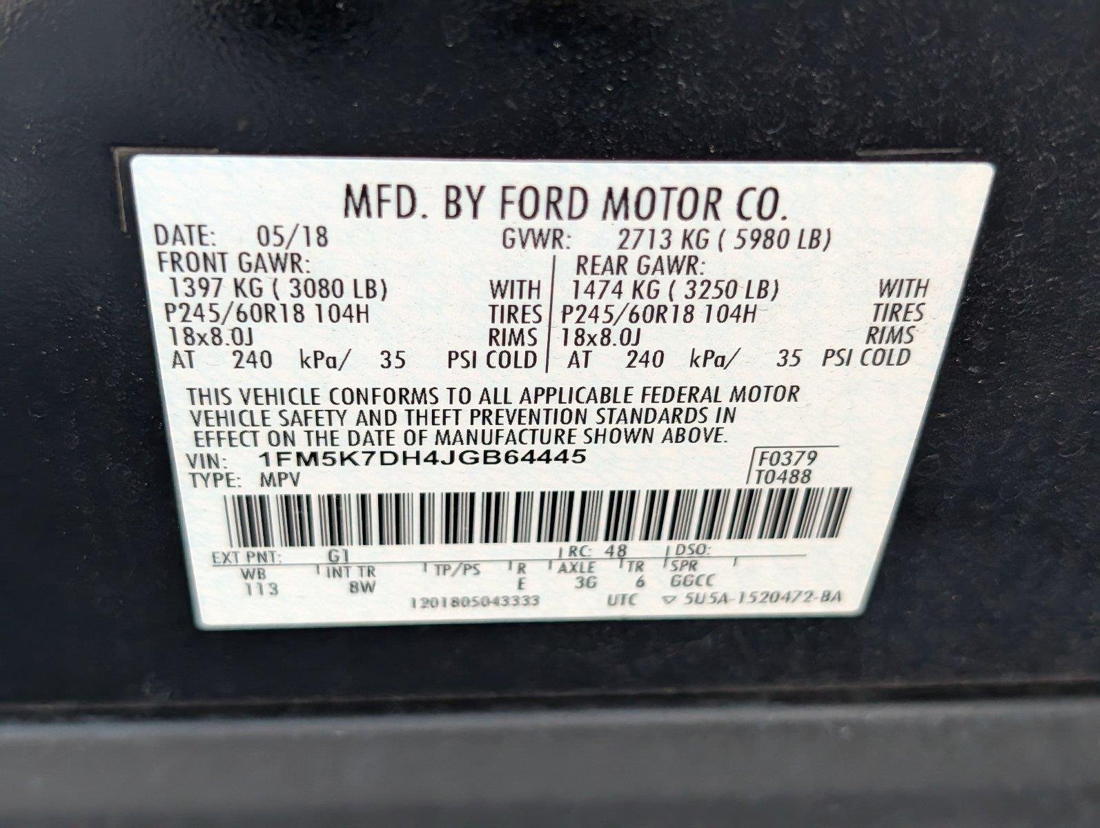 Used 2018 Shadow Black Ford XLT image 36