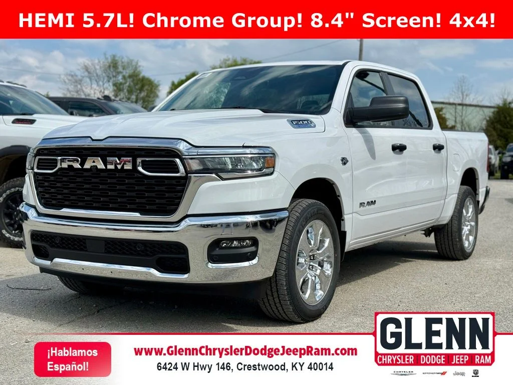 New 2026 Bright White Clear-Coat Exterior Paint RAM Big Horn/Lone Star image 1