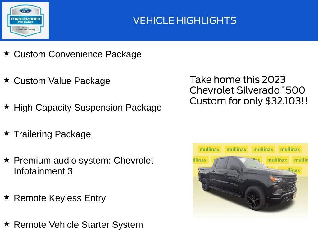 Certified Used 2023 Black Chevrolet Custom image 18