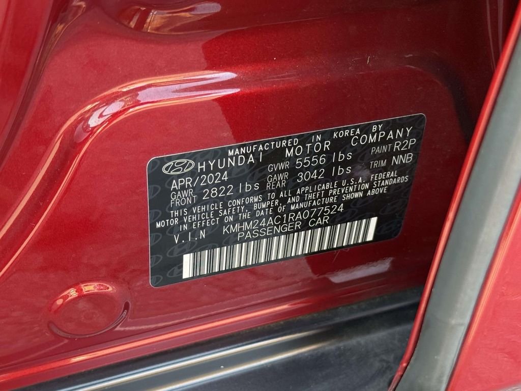 Certified Used 2024 Red Hyundai SE image 32