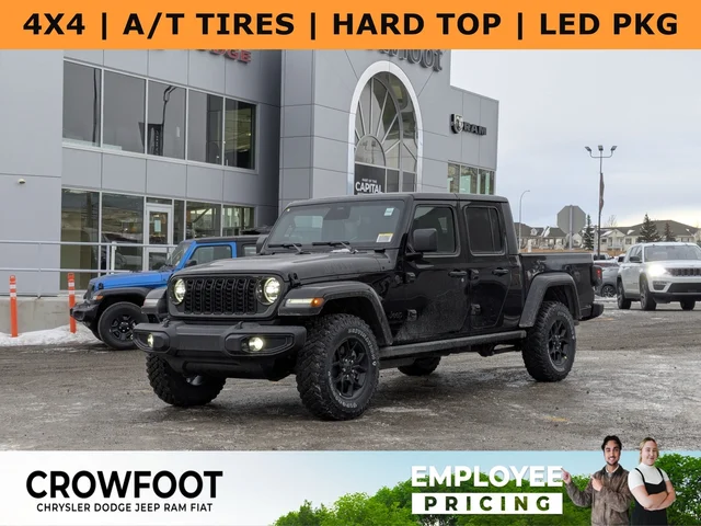 2026 Jeep Gladiator Willys - - 4x4 - Off Road Tires - Willys Suspension - Heated Seats & Steering & More!