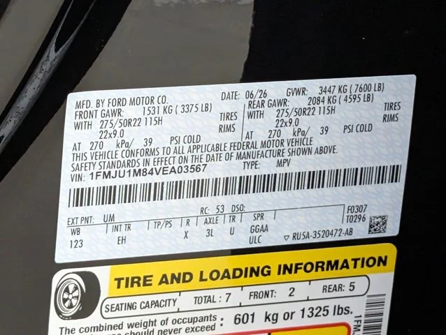 New 2027 Agate Black Metallic Ford Platinum image 57