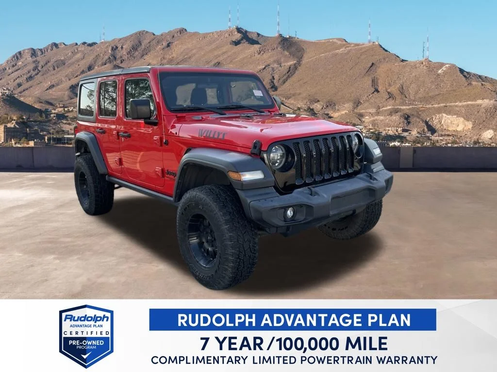 Used 2020 Red Clearcoat Jeep Unlimited Sport image 8
