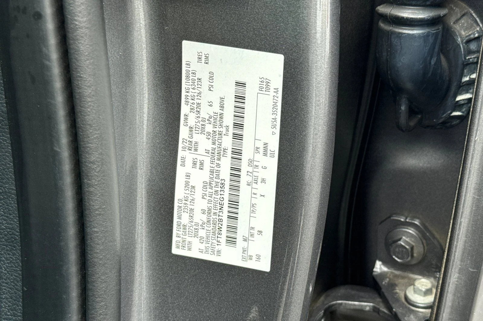 Used 2022 Gray Metallic Ford Lariat image 39
