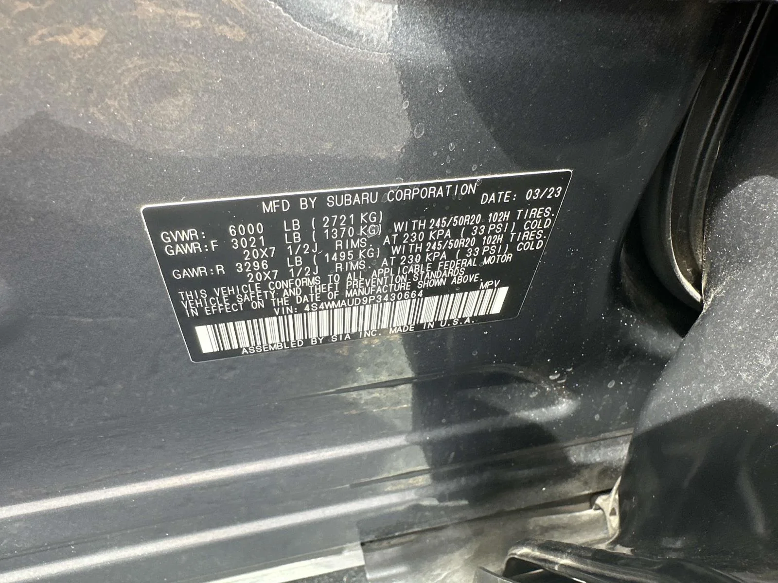 Certified Used 2023 Magnetite Gray Metallic Subaru Limited image 17