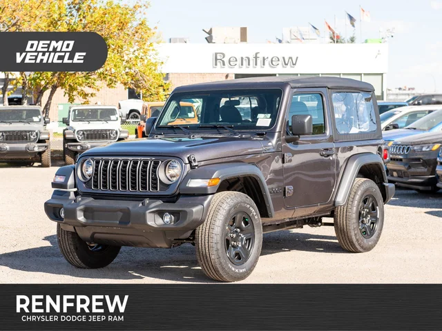 2025 Jeep Wrangler Sport* 2 Door 4x4, Soft Top, 12 Inch Screen
