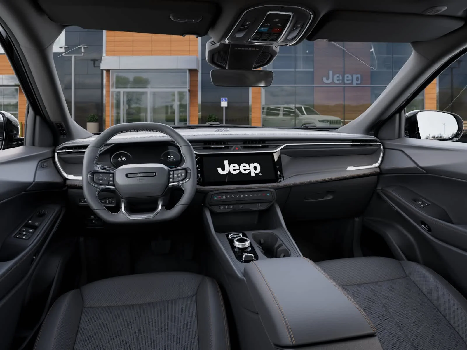 New 2026 Diamond Black Crystal Pearlcoat Jeep Overland image 14