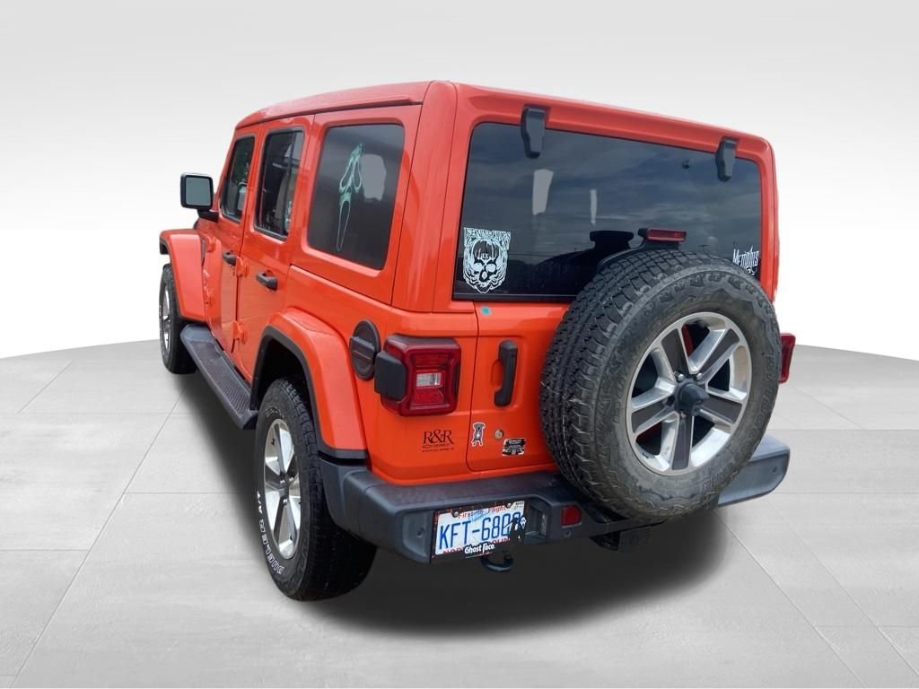 Used 2019 Orange Jeep Unlimited Sahara image 17