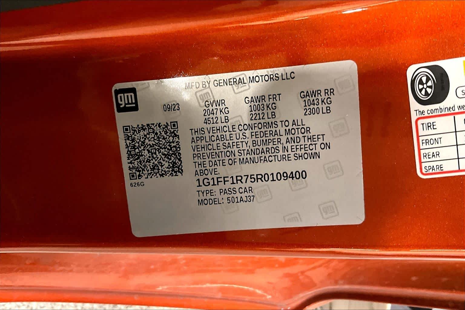 Used 2024 Vivid Orange Metallic Chevrolet 1SS image 35