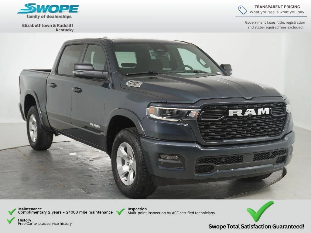 New 2026 Forged Blue Metallic Exterior Paint RAM Big Horn image 1