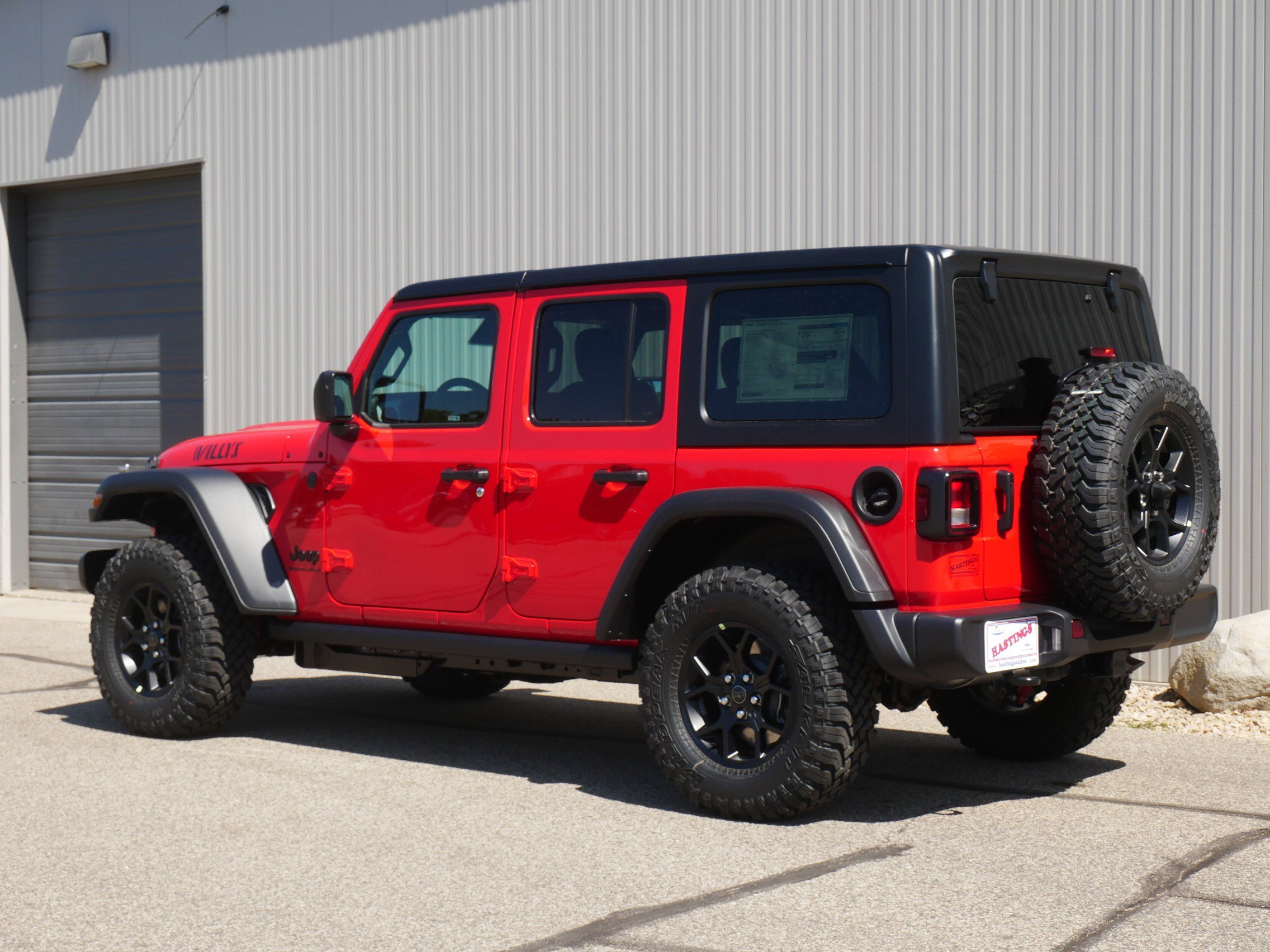 New 2026 Firecracker Red Clear-Coat Exterior Paint Jeep Willys image 3