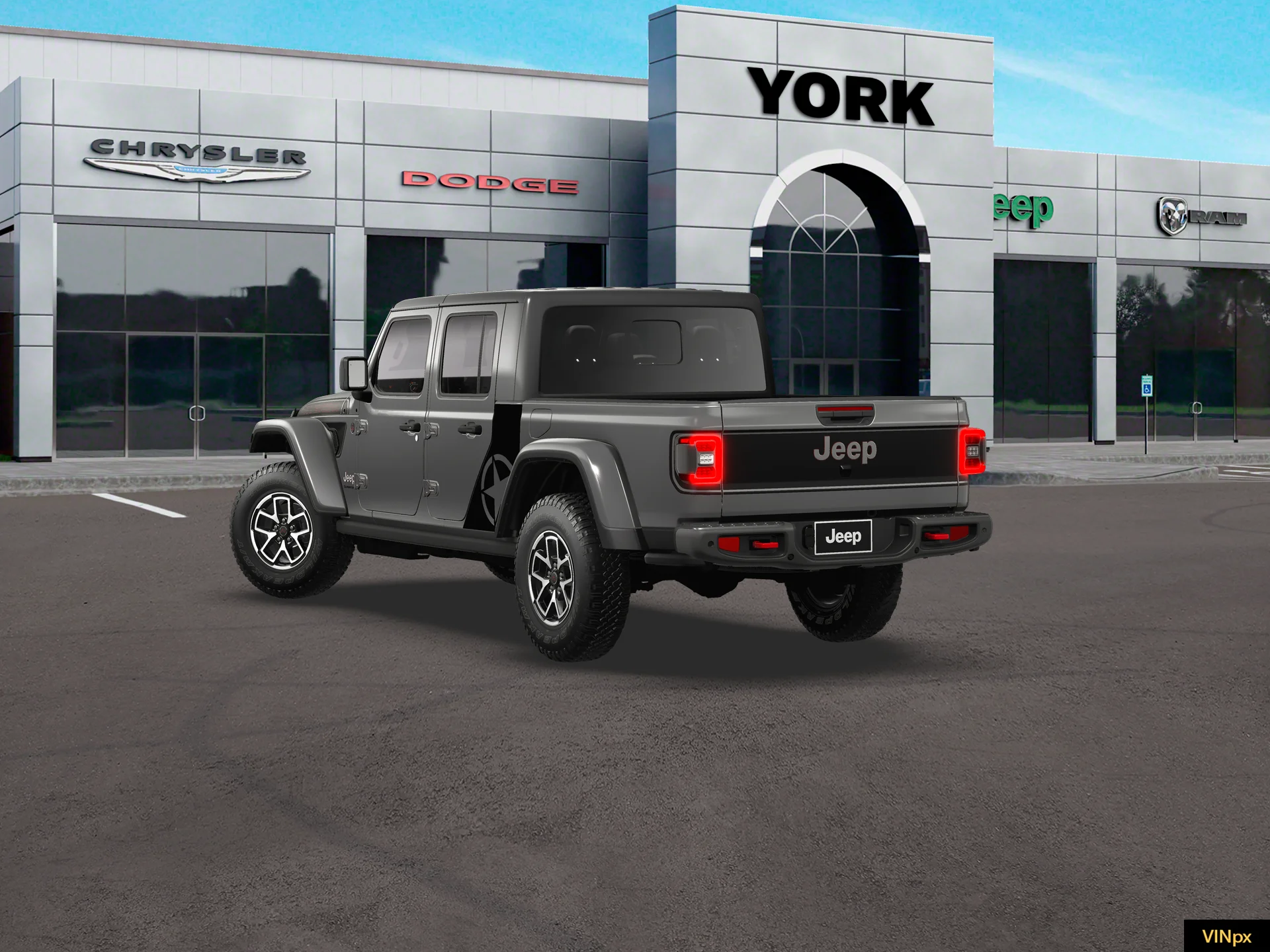 New 2026 Granite Crystal Metallic Clear-Coat Exterior Paint Jeep Rubicon X image 5