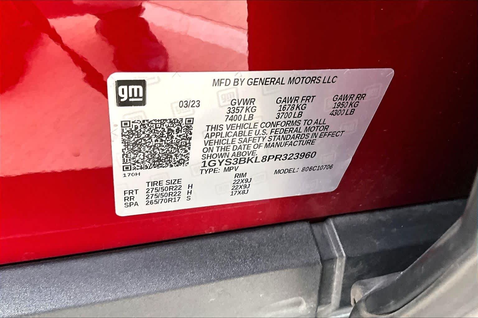 Used 2023 Radiant Red Tintcoat Cadillac RWD Premium Luxury image 32