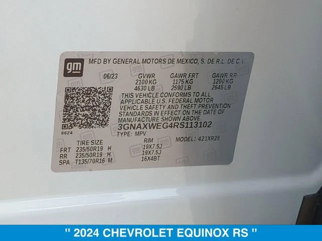 2024 Chevrolet Equinox RS - Photo 36