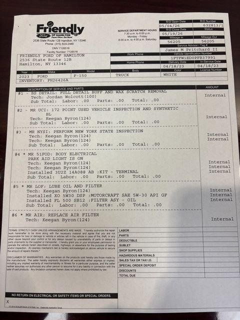 Used 2023 White Ford Lariat image 3