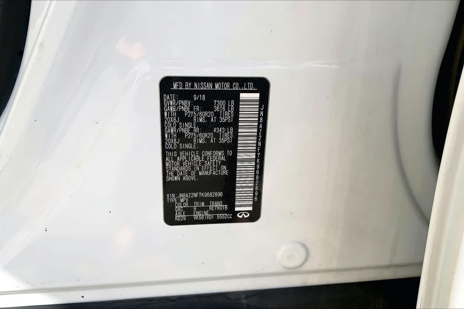 Used 2019 Moonstone White INFINITI LUXE image 32