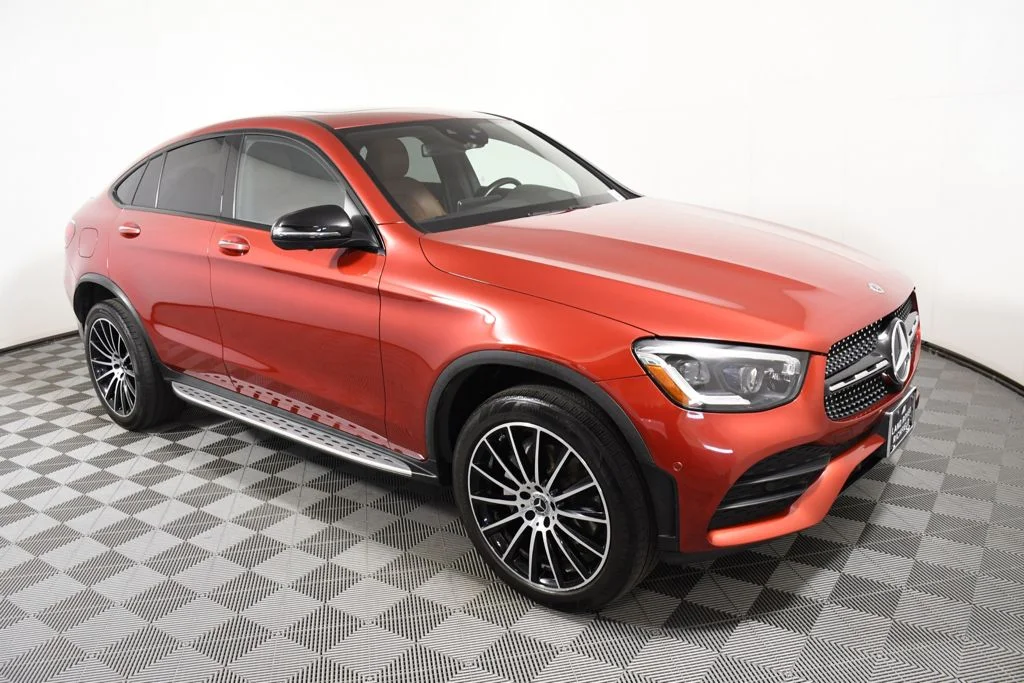 Used 2021 designo Cardinal Red Metallic Mercedes-Benz GLC 300 Coupe image 8