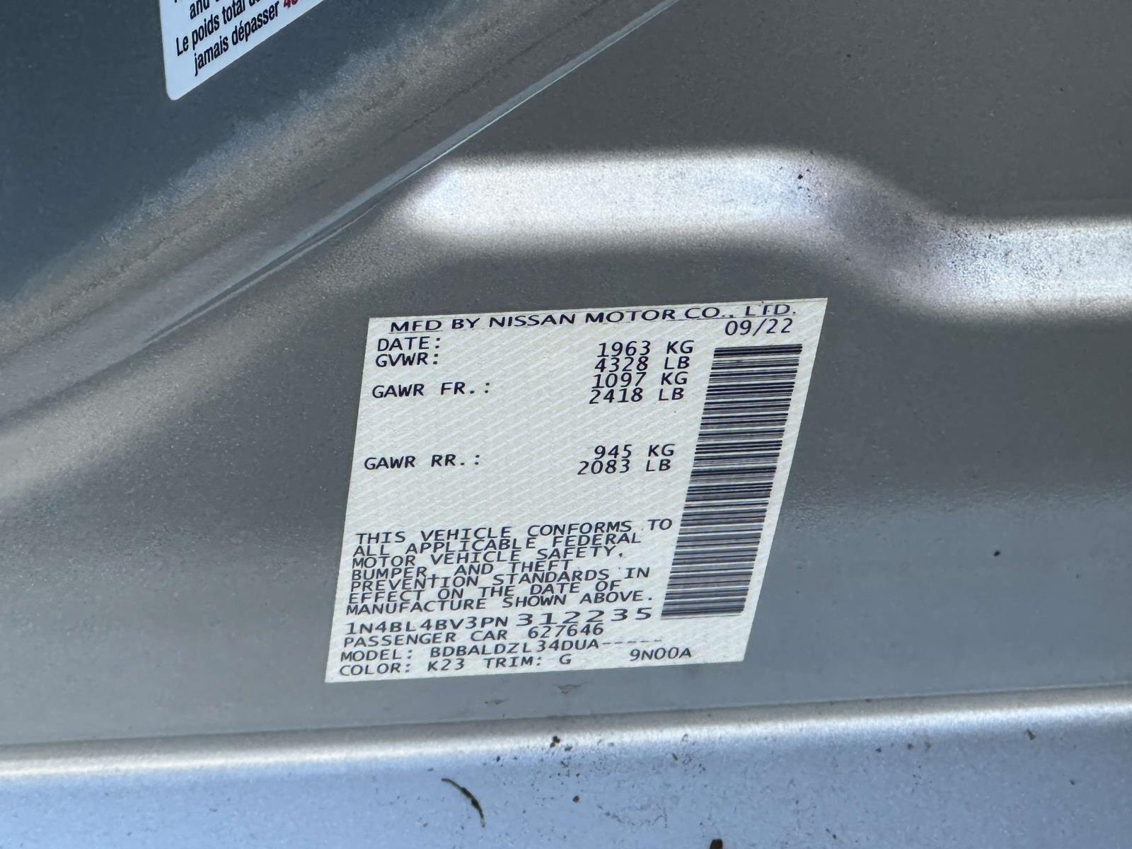 2023 Nissan Altima S - Photo 16