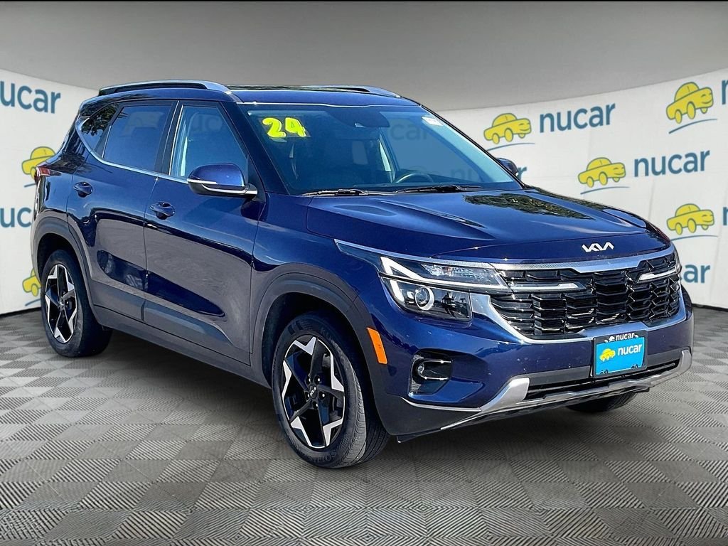 Used 2024 Dark Ocean Blue Kia EX image 1