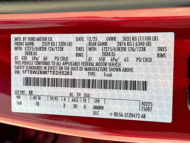 New 2026 Ruby Red Metallic Ford Platinum image 21