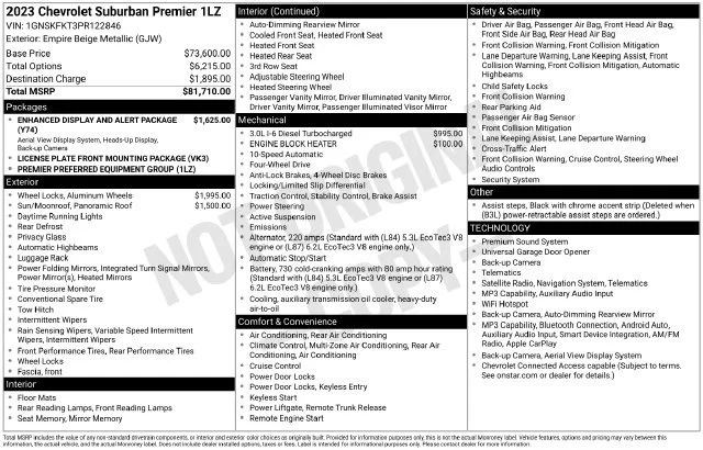 Used 2023 EMPIRE BEIGE METALLIC Chevrolet Premier image 5