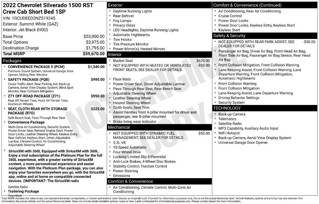 Used 2022 Summit White Chevrolet RST image 6