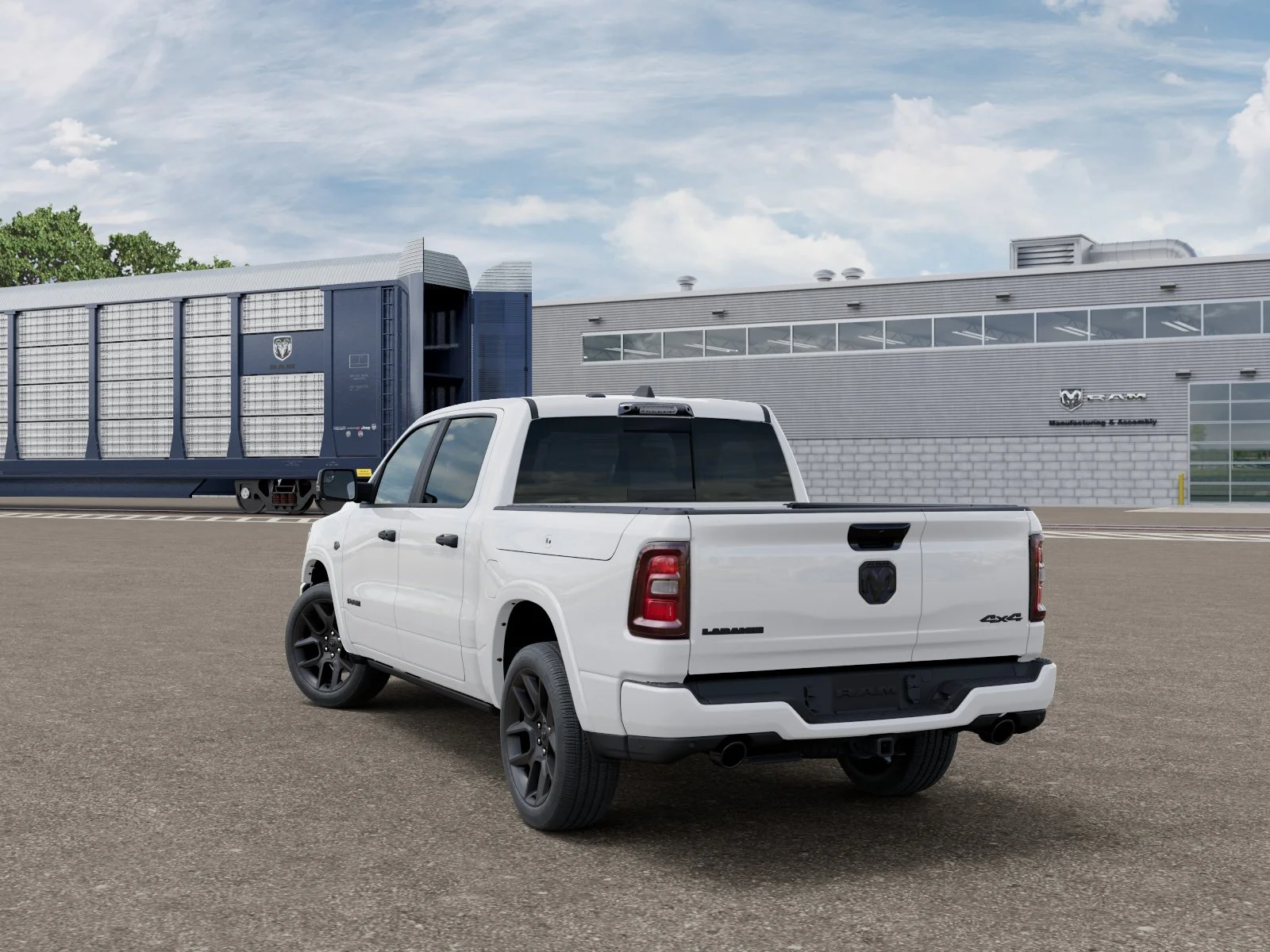 New 2027 Bright White Clear-Coat Exterior Paint RAM LARAMIE image 3