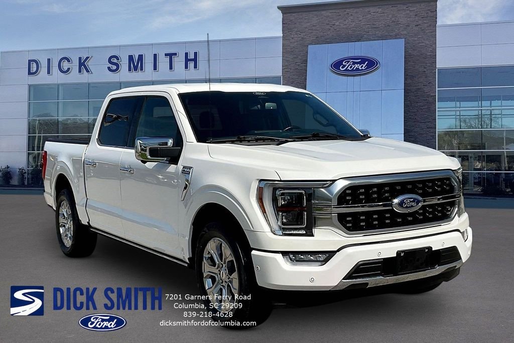 Certified Used 2021 White Metallic Ford Platinum image 3
