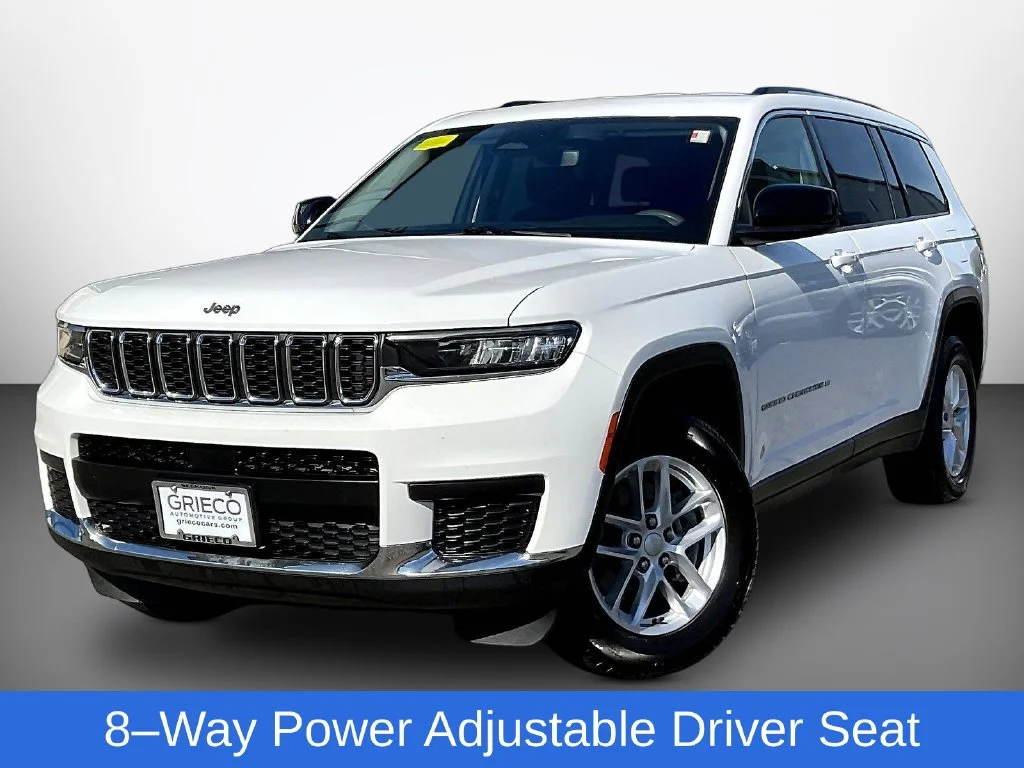 Used 2023 Bright White Clearcoat Jeep Laredo image 3