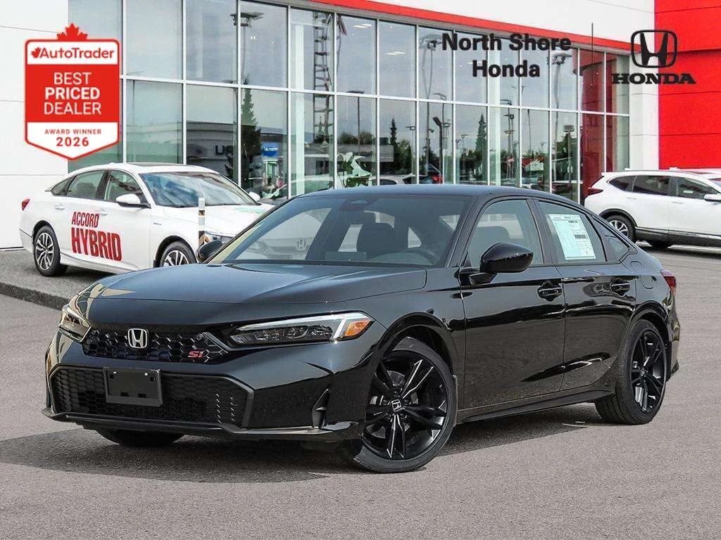 New 2026 Crystal Black Pearl Honda Si Performance that puts a smile on every corner. image 1