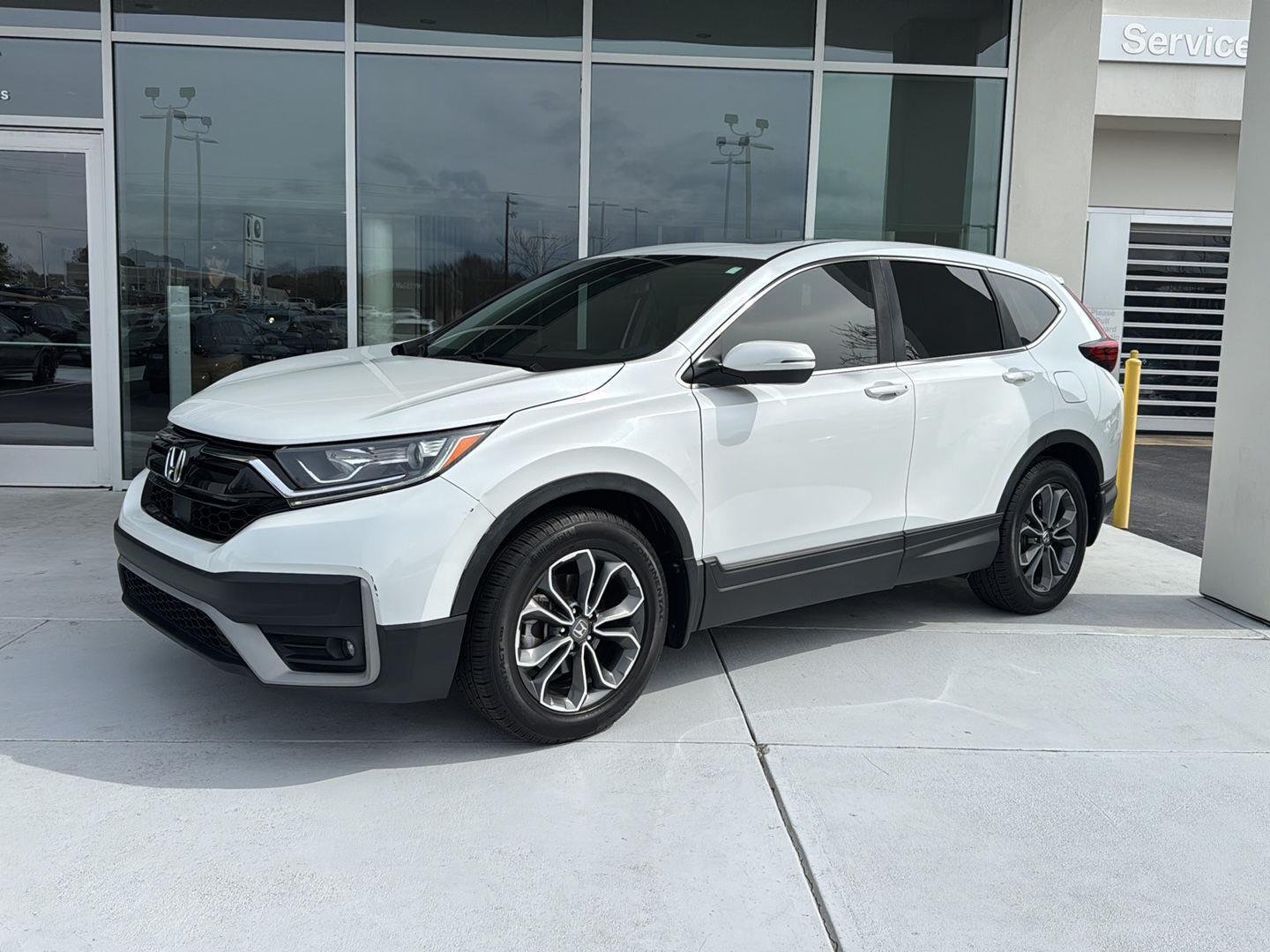 Used 2022 Platinum White Pearl Honda EX-L image 2