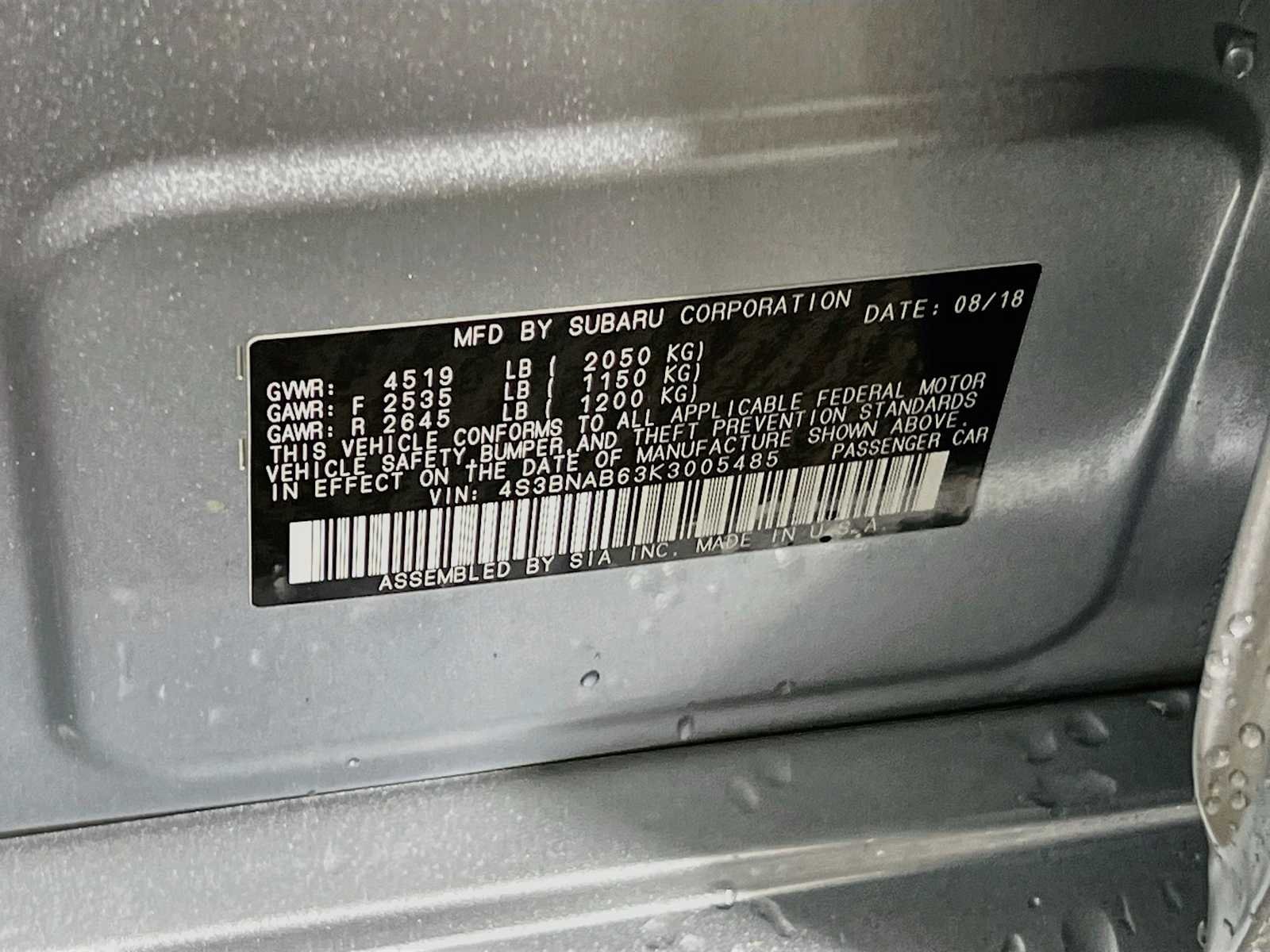 Used 2019 Ice Silver Metallic Subaru  image 31