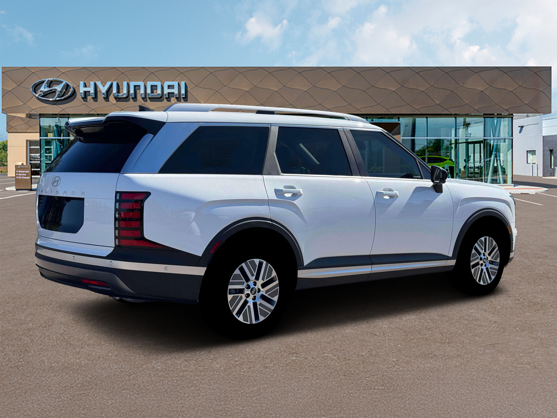 New 2026 Creamy White Pearl Hyundai Blue SEL Premium 7P image 8