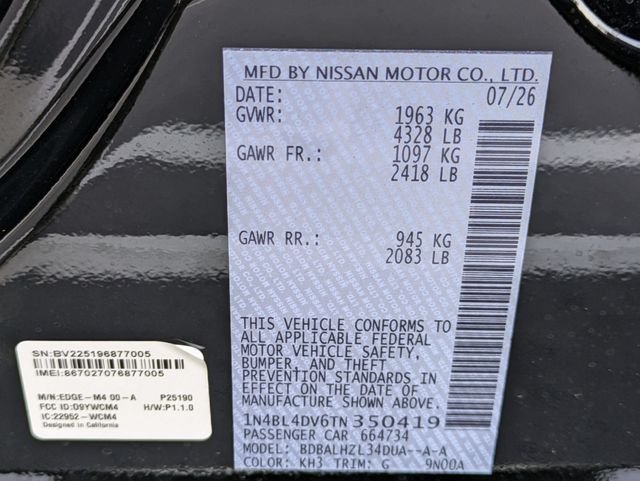 New 2026 Super Black Nissan SV image 28