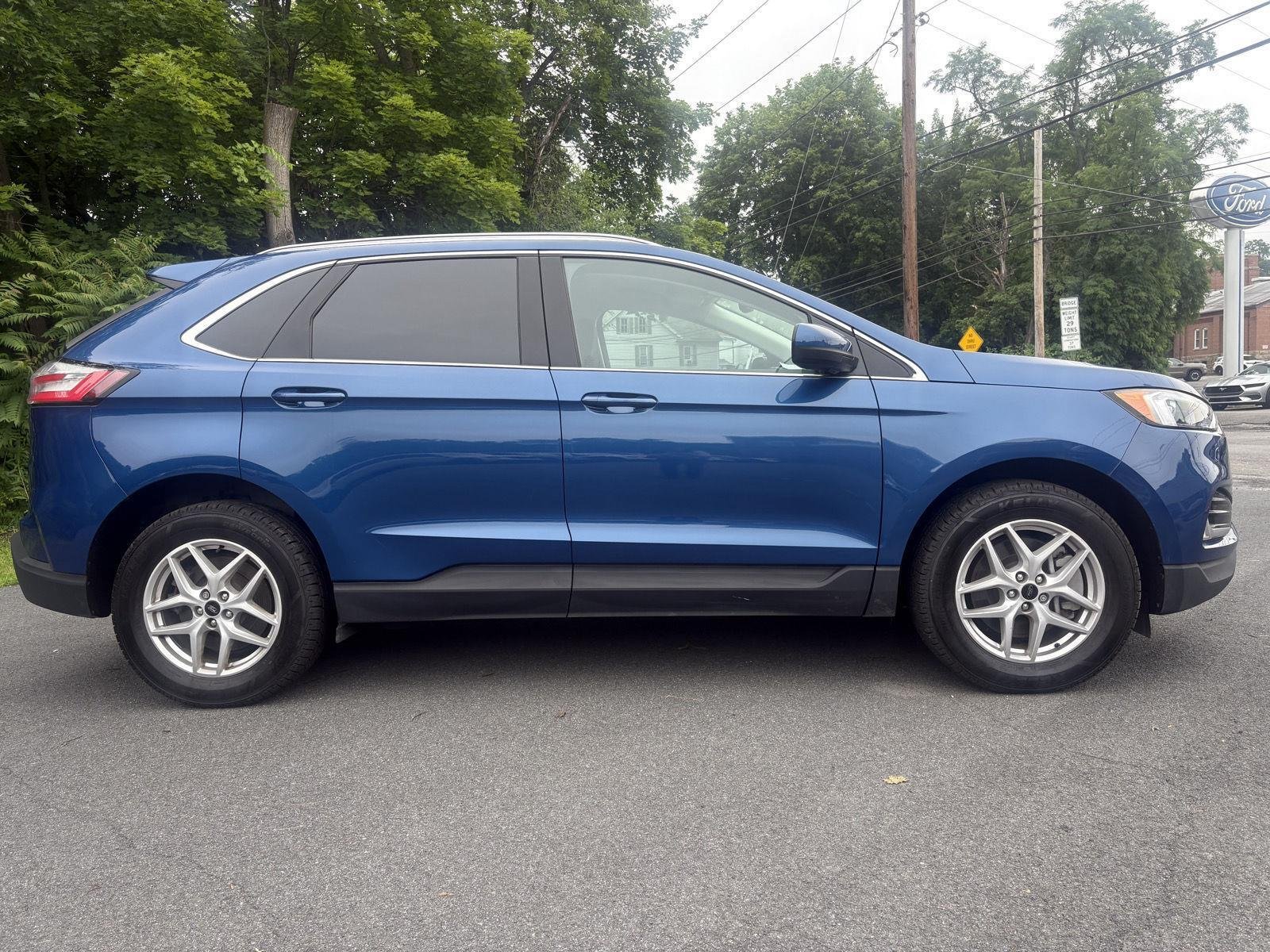 Used 2023 Atlas Blue Metallic FORD TRUCK SEL image 2