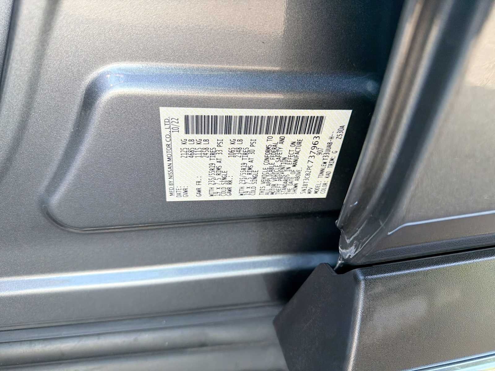 Used 2023 Gun Metallic Nissan SL image 35