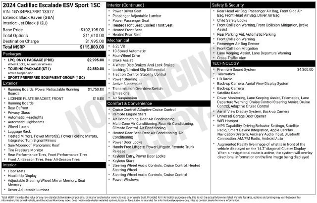 Used 2024 Black Raven CADILLAC Sport image 33