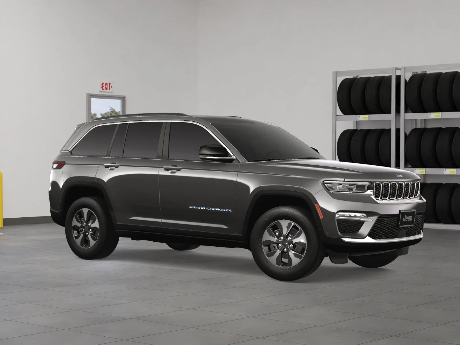 New 2024 Baltic Gray Metallic Clear-Coat Exterior Paint Jeep 4xe image 38