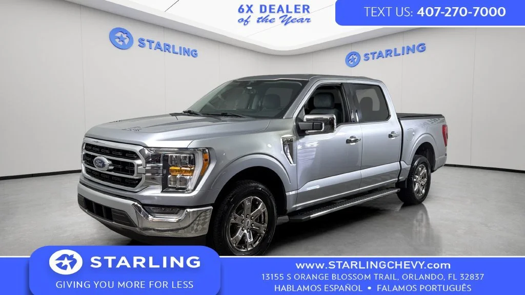 Used 2021 Silver Ford XLT image 1