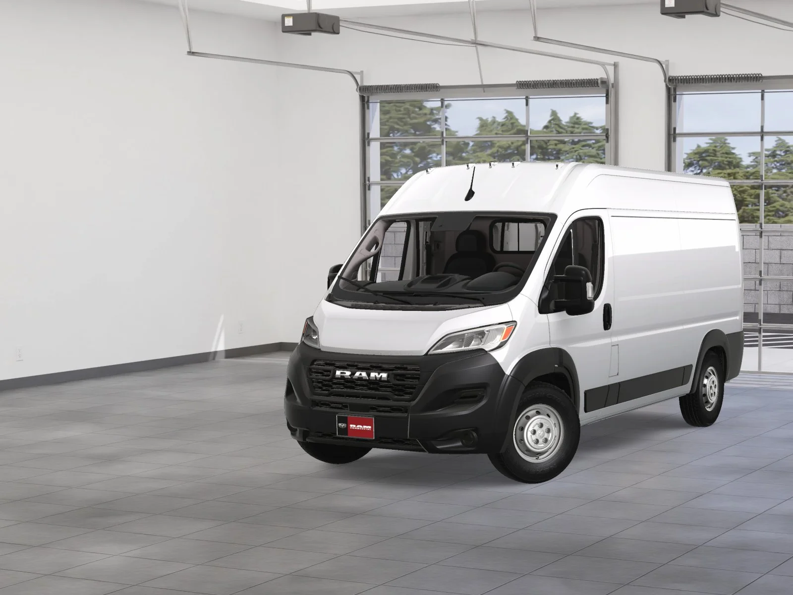 New 2024 Bright White Clearcoat RAM High Roof image 1
