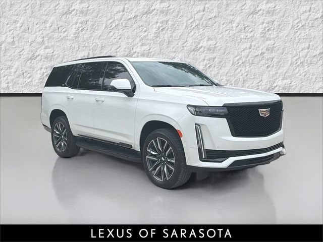 Used 2024 Crystal White Tricoat Cadillac 4WD Sport image 1