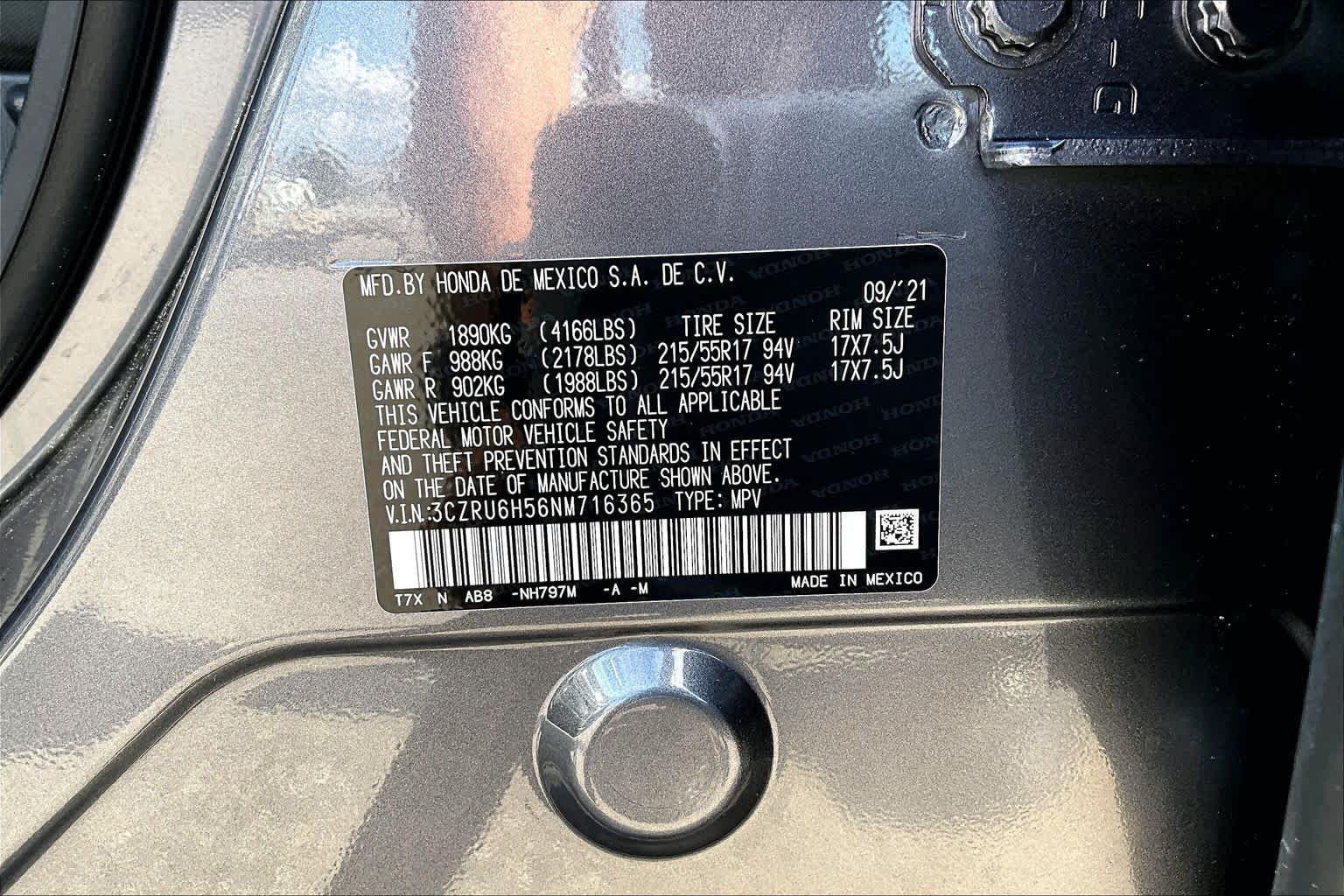 Used 2022 Modern Steel Metallic Honda EX image 33