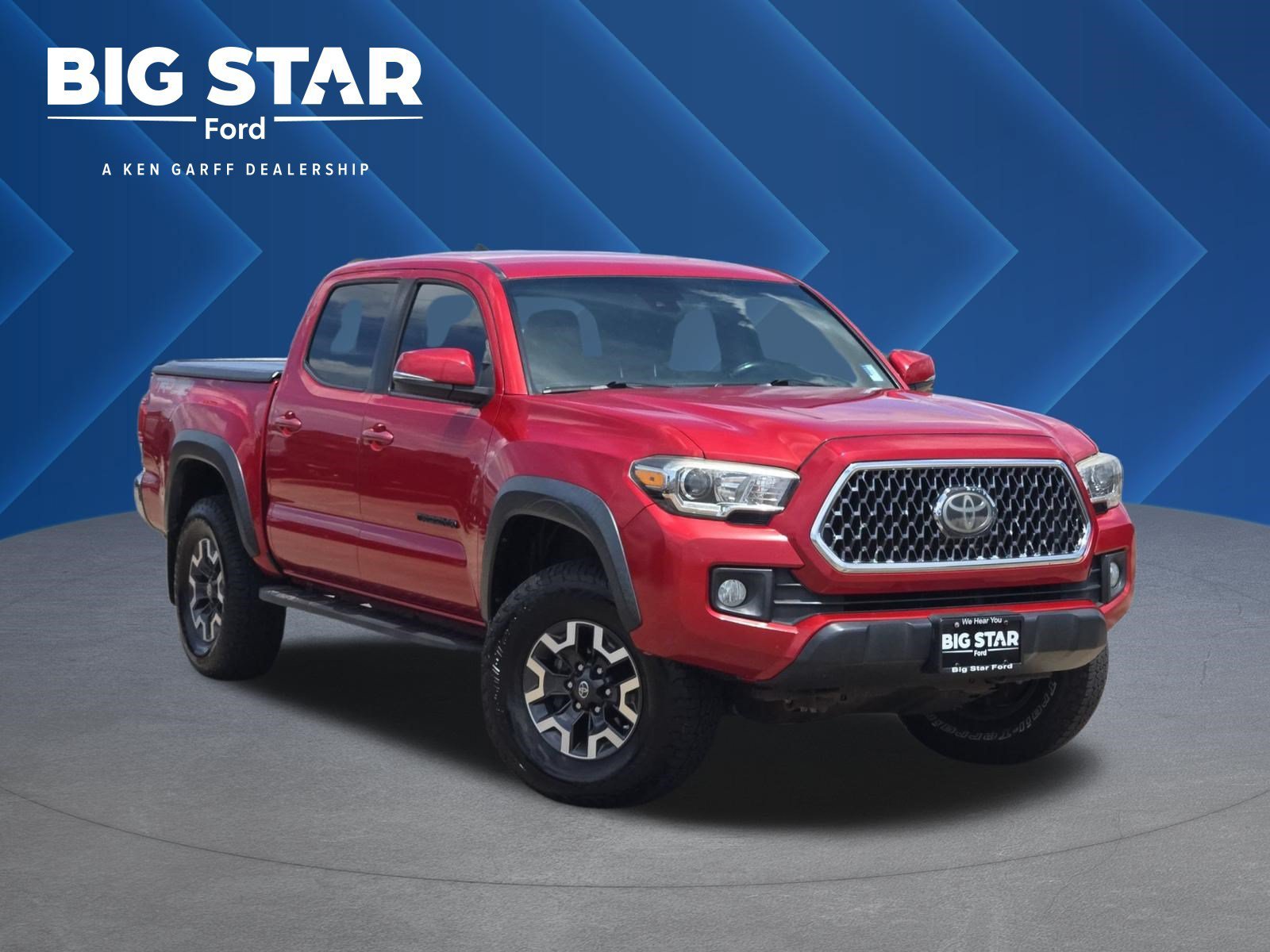 Used 2019 Barcelona Red Metallic Toyota TRD Off-Road image 1