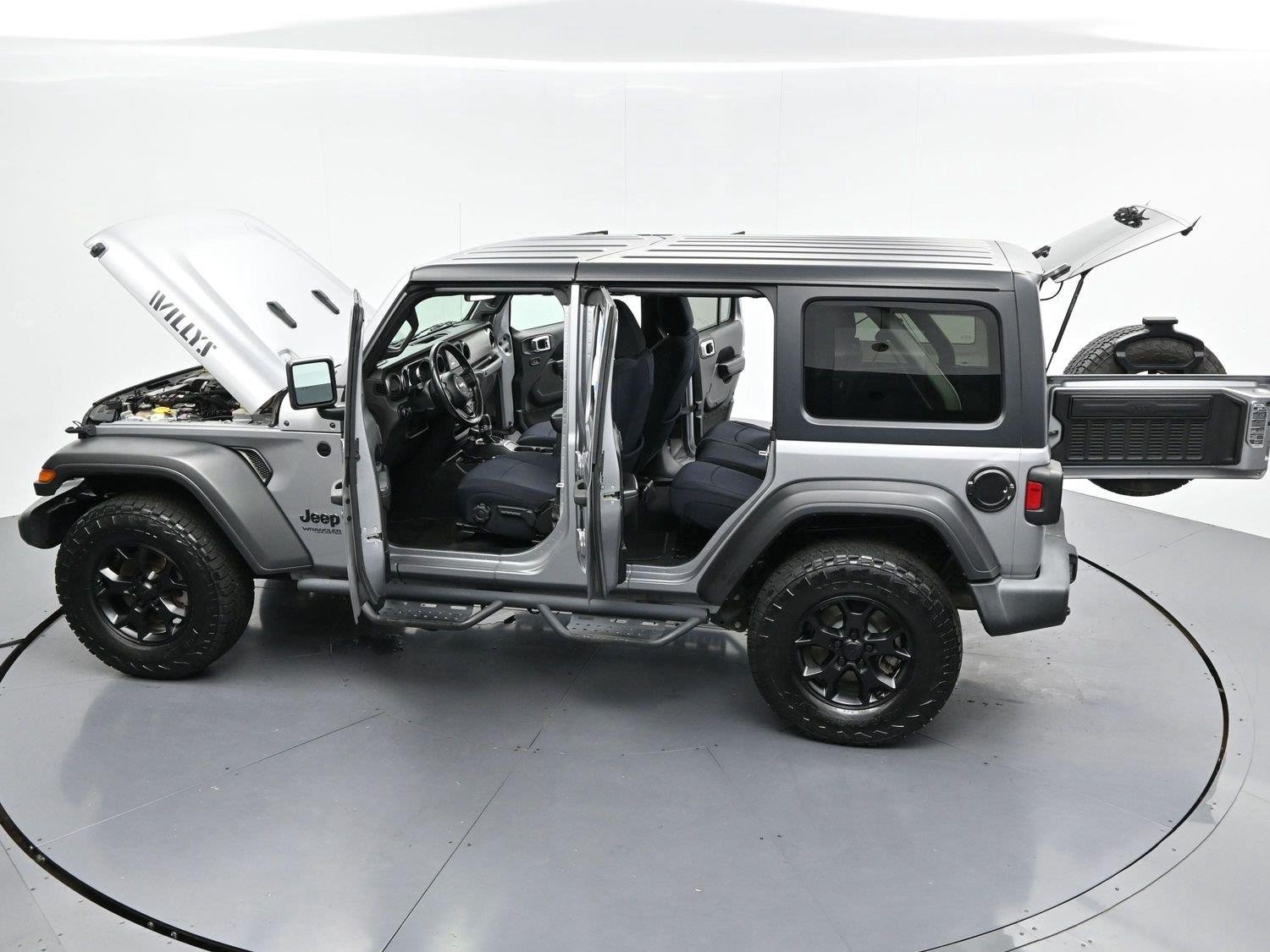 Used 2021 Billet Silver Metallic Clearcoat Jeep Unlimited Willys image 40