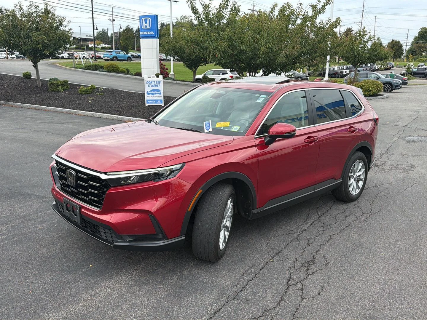 Used 2025 Radiant Red Metallic Honda EX image 3